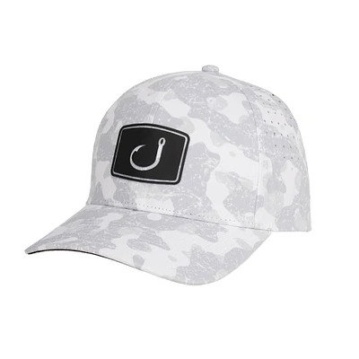 Casquette réglable AVID Sportswear White Camo Pro AVIDry pour hommes