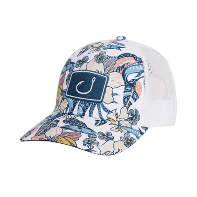 Casquette AVIDry AVIDry Trucker Islamorada blanche AVID Sportswear pour hommes