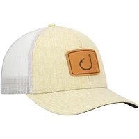 Men's Avid Tan/White Lay Day Trucker Snapback Hat