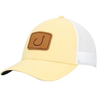 Men's Avid Yellow/White Lay Day Trucker Snapback Hat