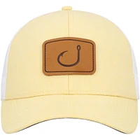 Men's Avid Yellow/White Lay Day Trucker Snapback Hat