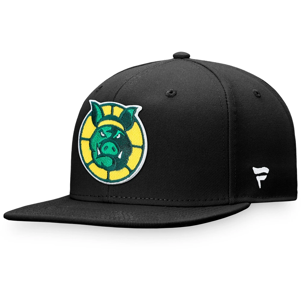 Casquette Snapback Fanatics Black Ball Hogs Core pour hommes