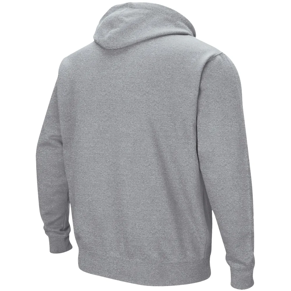 Sweat à capuche Colosseum Ball State Cardinals Arch & Logo 3.0 gris chiné pour homme