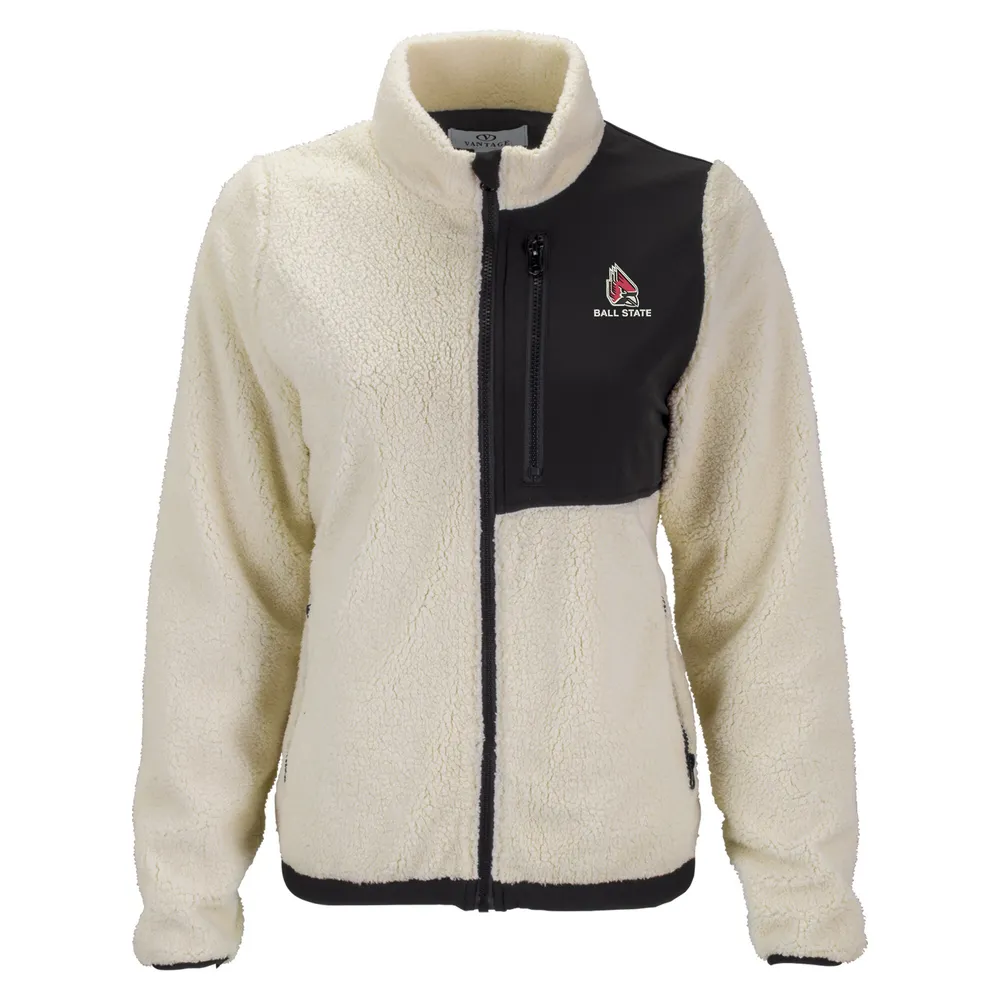 Women's Antigua Black Louisville Cardinals Altitude Full-Zip Puffer Jacket