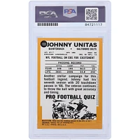 Johnny Unitas Baltimore Colts Autographed 2000 Topps Archives 1967 Reprint #133 PSA Authenticated 10 Card