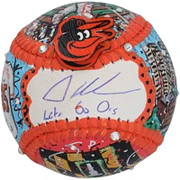 Adley Rutschman Baltimore Orioles Autographed Baseball with "Let's Go O's" Inscription - Art by Charles Fazzino - NR81050437
