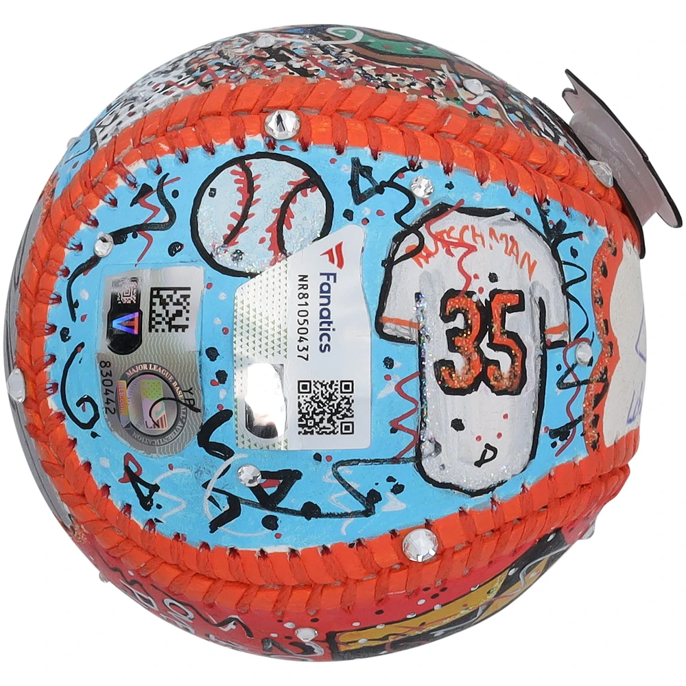 Adley Rutschman Baltimore Orioles Autographed Baseball with "Let's Go O's" Inscription - Art by Charles Fazzino - NR81050437