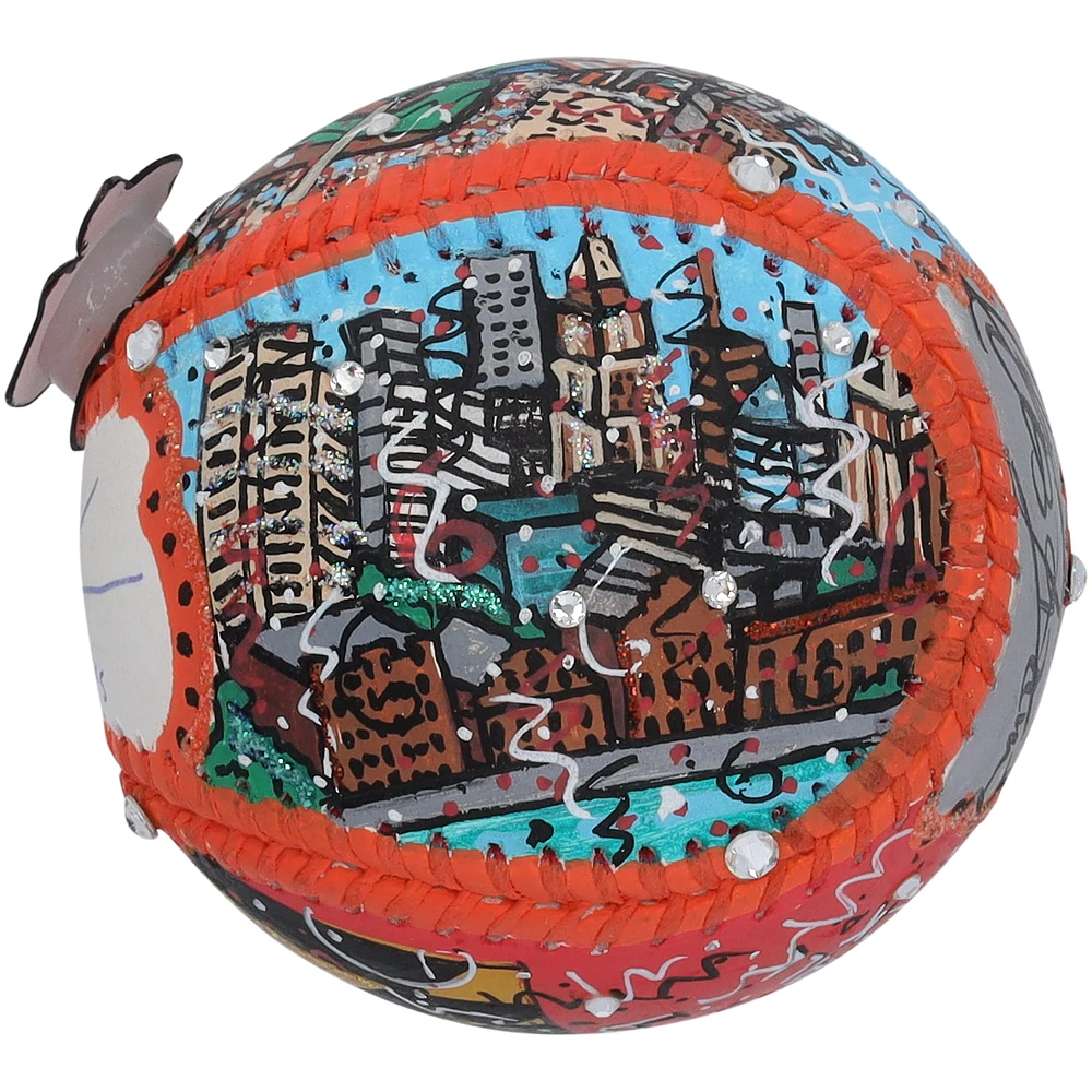 Adley Rutschman Baltimore Orioles Autographed Baseball with "Let's Go O's" Inscription - Art by Charles Fazzino - NR81050437