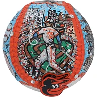 Adley Rutschman Baltimore Orioles Autographed Baseball with "Let's Go O's" Inscription - Art by Charles Fazzino - NR81050437