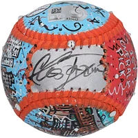 Adley Rutschman Baltimore Orioles Autographed Baseball with "Let's Go O's" Inscription - Art by Charles Fazzino - NR81050437