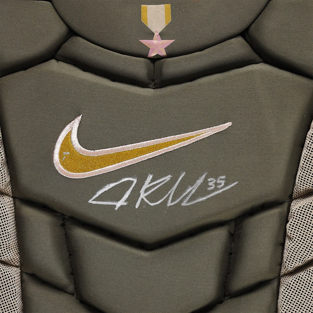 Adley Rutschman Baltimore Orioles Autographed Game-Used Gray Nike Chest Protector vs. Seattle Mariners on May 18, 2024