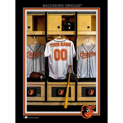 Baltimore Orioles 12'' x 16'' Personalized Team Jersey Print