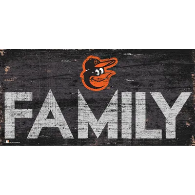 Baltimore Orioles 12'' x 6'' Family Sign