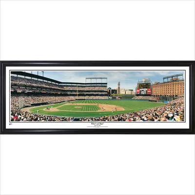 Baltimore Orioles 13.5'' x 39'' Who's At Bat Standard Framed Panorama