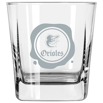 Orioles de Baltimore 14oz. Verre à l'ancienne avec tampon de givre