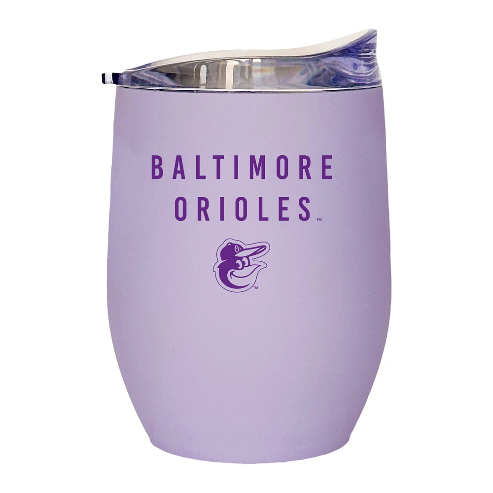 Baltimore Orioles 16oz. Lavender Soft Touch Curved Tumbler