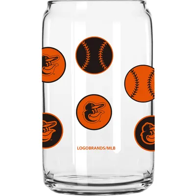 Baltimore Orioles 16oz. Smiley Can Glass