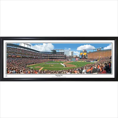 Baltimore Orioles 39" x 13.5" Opening Day Standard Black Framed Panoramic