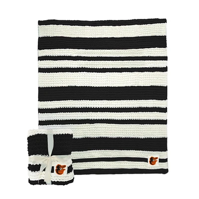 Baltimore Orioles 50" x 60" Cable-Knit Throw Blanket
