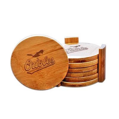 Baltimore Orioles Bamboo Coaster Set