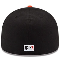 Baltimore Orioles New Era Road Authentic Collection On-Field Logo 59FIFTY - Bonnet ajusté Noir / Orange