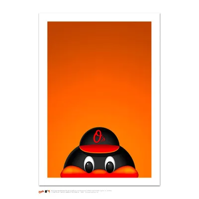 Baltimore Orioles Oriole Bird 14" x 20" Minimalist Mascot Art Giclee
