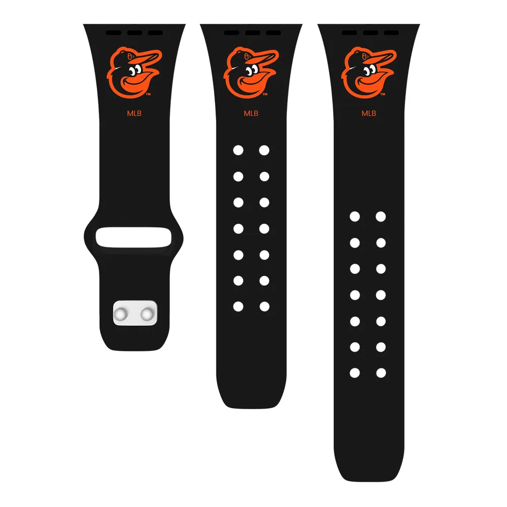 Artinian Black Philadelphia Flyers Silicone Apple Watch Band