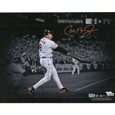 Cal Ripken Jr. Baltimore Orioles Autographed 11" x 14" Spotlight Photograph