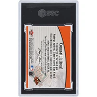 Cal Ripken Jr. Baltimore Orioles Autographed 2001 Fleer Genuine Name Of The Game Materials Bat Relic #NNO #73/100 SGC Authenticated 8.5 Card