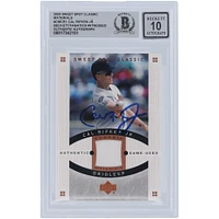 Cal Ripken Jr. Baltimore Orioles Autographed 2005 Upper Deck Sweet Spots Classics Classic Materials Jersey Relic #CM-CR1 Beckett Fanatics Witnessed Authenticated 10 Card 