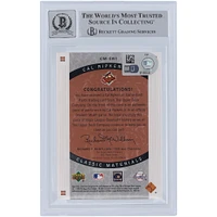 Cal Ripken Jr. Baltimore Orioles Autographed 2005 Upper Deck Sweet Spots Classics Classic Materials Jersey Relic #CM-CR1 Beckett Fanatics Witnessed Authenticated 10 Card 