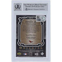 Cal Ripken Jr. Baltimore Orioles Autographed 2007 Upper Deck SP Legendary Cuts Masterful Materials Jersey Relic #MM-CR Beckett Fanatics Witnessed Authenticated 10 Card 