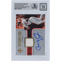 Cal Ripken Jr. Baltimore Orioles Autographed 2007 Upper Deck Ultimate Collection Ultimate Stars Materials White Jersey Relic #SM-CR Beckett Fanatics Witnessed Authenticated 10 Card 