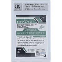 Cal Ripken Jr. Baltimore Orioles Autographed 2008 Topps Triple Threads Emerald #240 #/240 Beckett Fanatics Witnessed Authenticated 10 Card 