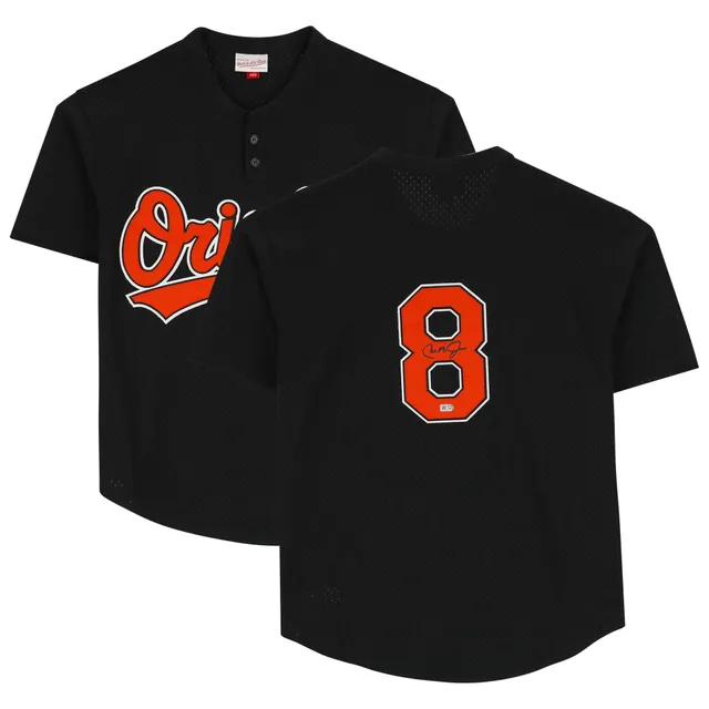 Men's Nike Cal Ripken Jr. Orange Baltimore Orioles Alternate Cooperstown  Collection Player Jersey