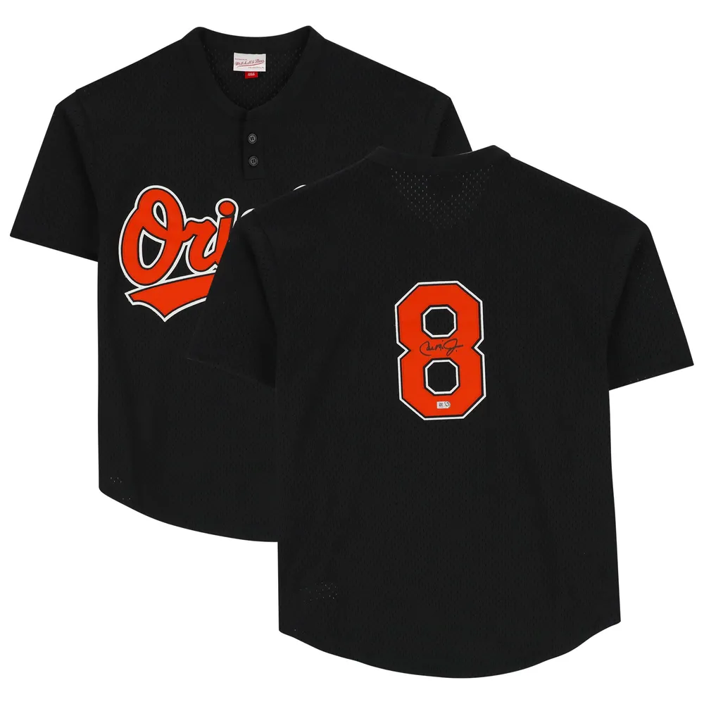 Men's Mitchell & Ness Cal Ripken White Baltimore Orioles Home Authentic Jersey