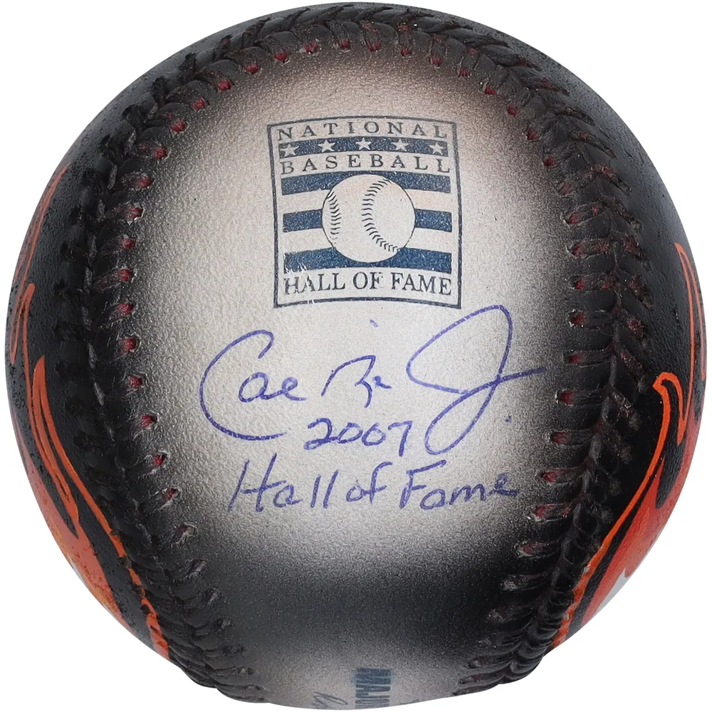 Fanatics Authentic Cal Ripken Jr Baltimore Orioles Autographed Baseball with HOF 2007 Inscription and Mahogany Display Case