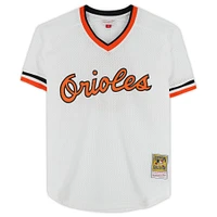 Cal Ripken Jr. White Baltimore Orioles Autographed Mitchell & Ness Replica Jersey with "2007 Hall of Fame" Inscription
