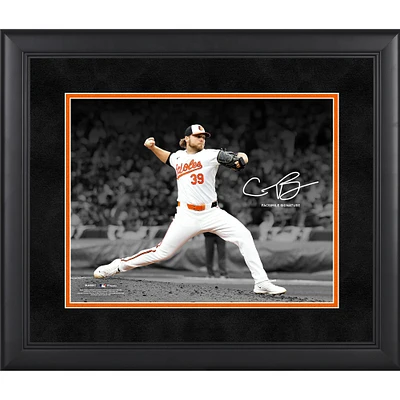 Corbin Burnes Baltimore Orioles Facsimile Signature Framed 11" x 14" Spotlight Photograph