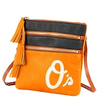 Dooney & Bourke Baltimore Orioles Infield Sac à bandoulière triple fermeture éclair