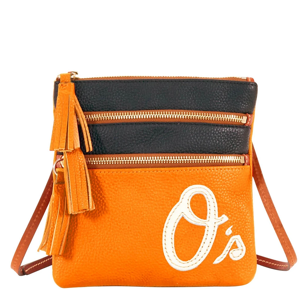 Dooney & Bourke Baltimore Orioles Infield Sac à bandoulière triple fermeture éclair