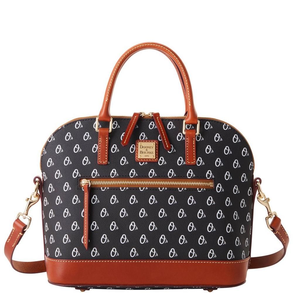 Dooney & Bourke Baltimore Orioles Signature Domed Zip Satchel Purse