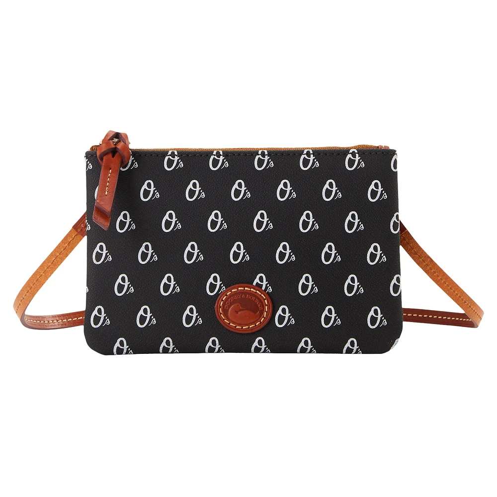 Dooney & Bourke Baltimore Orioles Sac à main à bandoulière avec fermeture éclair sur le dessus