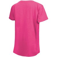 New Era Girls Youth New Era Pink Baltimore Orioles Jersey Stars V-Neck T- Shirt