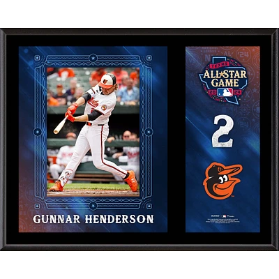 Gunnar Henderson Baltimore Orioles 2024 MLB All-Star Game 12" x 15" Sublimated Plaque