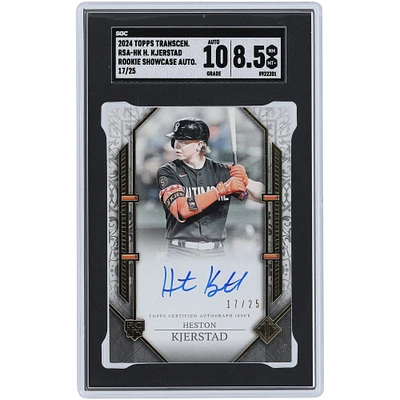 Heston Kjerstad Baltimore Orioles Autographed 2024 Topps Transcendent Rookie Showcase Autograph #RSA-HK #17/25 SGC Authenticated 8.5/10 Rookie Card
