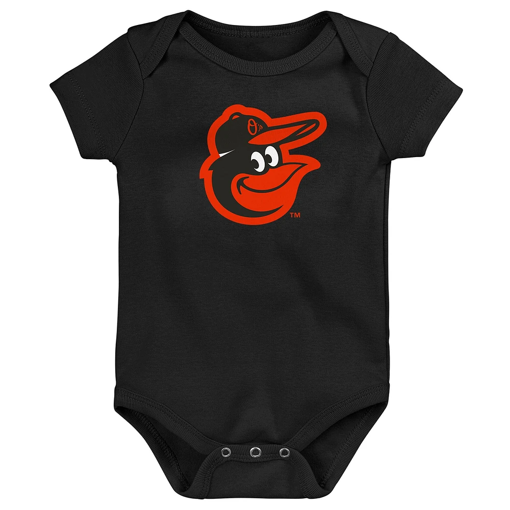 Ensemble de trois bodies pour bébé Baltimore Orioles Slide Home