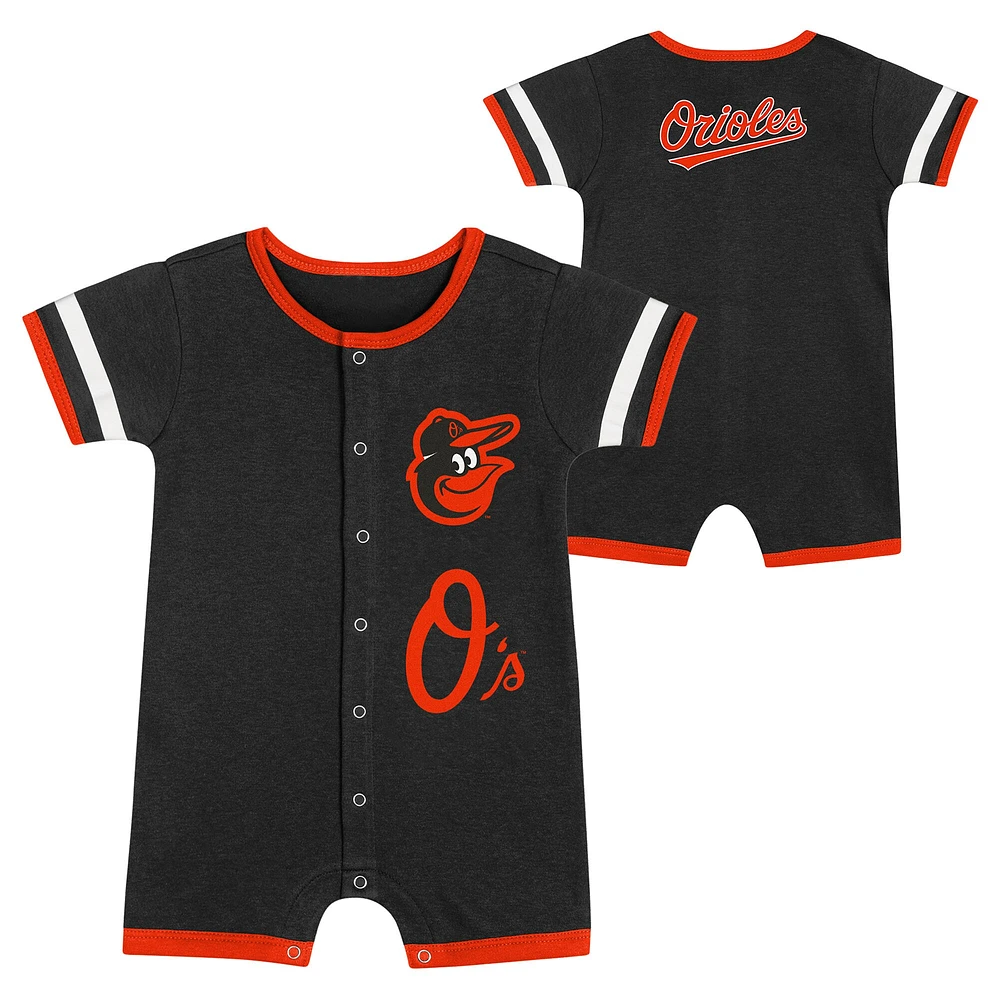 Ensemble 2 pièces pour bébé noir Baltimore Orioles Double Hit