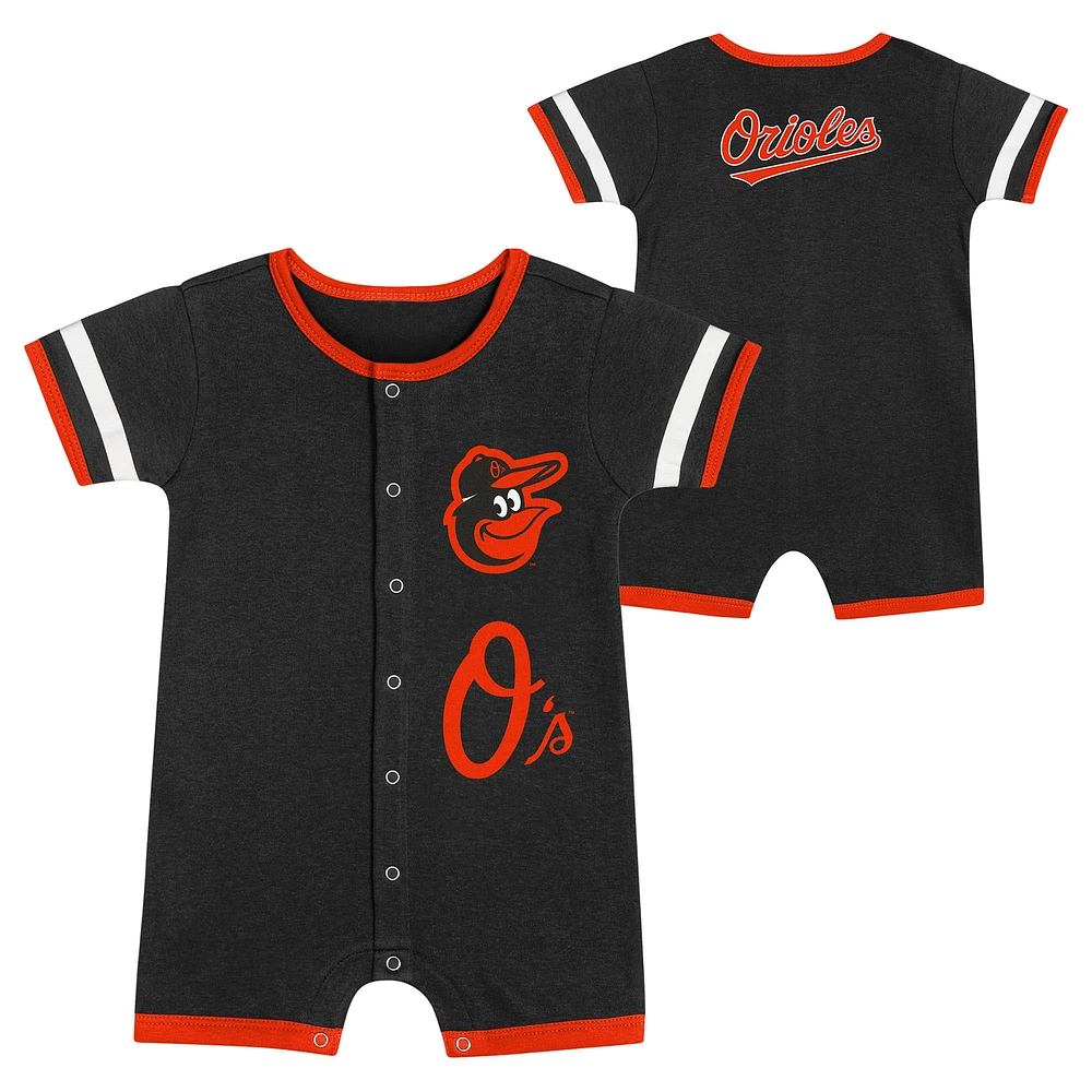 Ensemble 2 pièces pour bébé noir Baltimore Orioles Double Hit