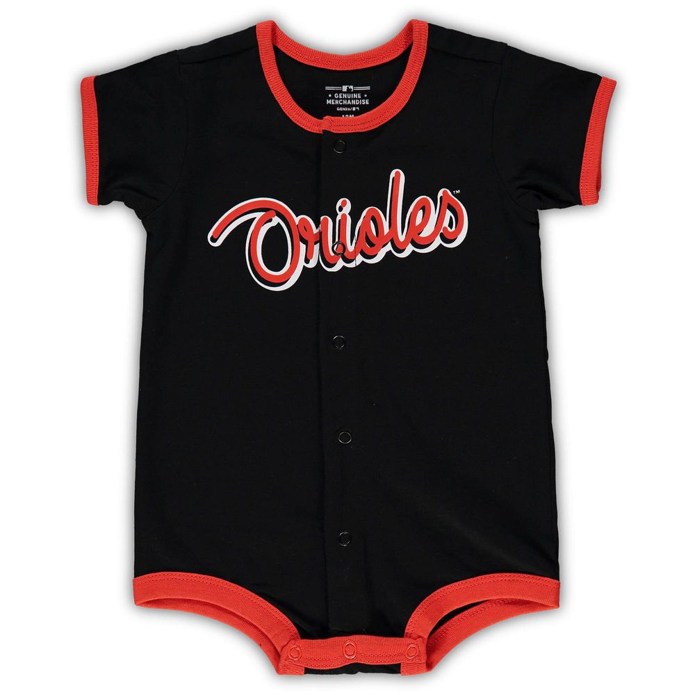 Outerstuff Infant Black Baltimore Orioles Power Hitter Romper